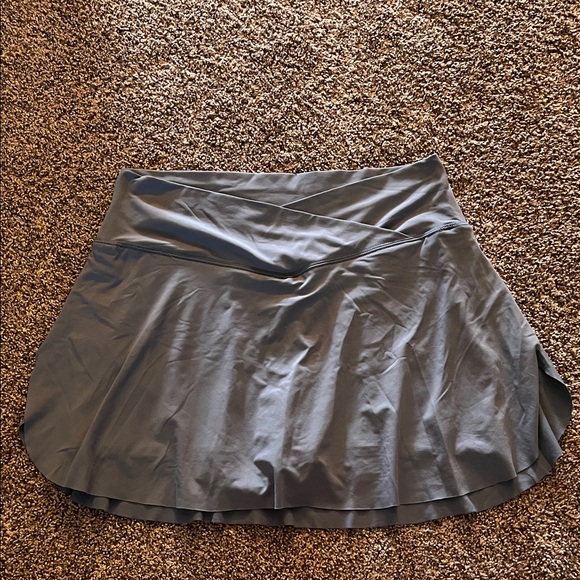 Chic Women's Gray Skater Skirt - Picture 1 of 5